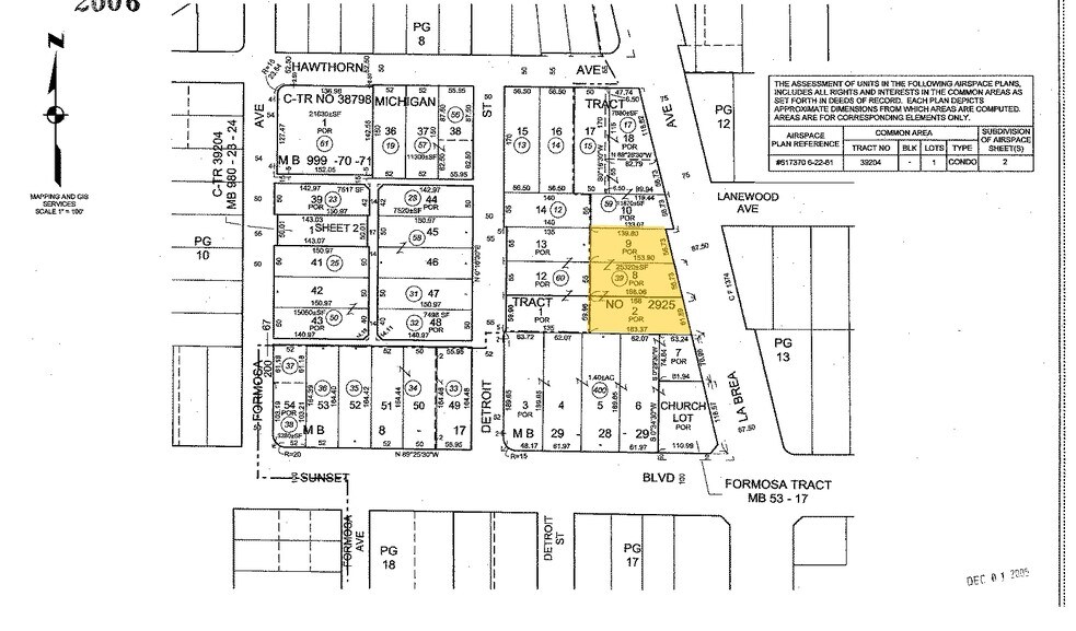 1523-1543 N La Brea Ave, Los Angeles, CA à louer - Plan cadastral - Image 3 de 7
