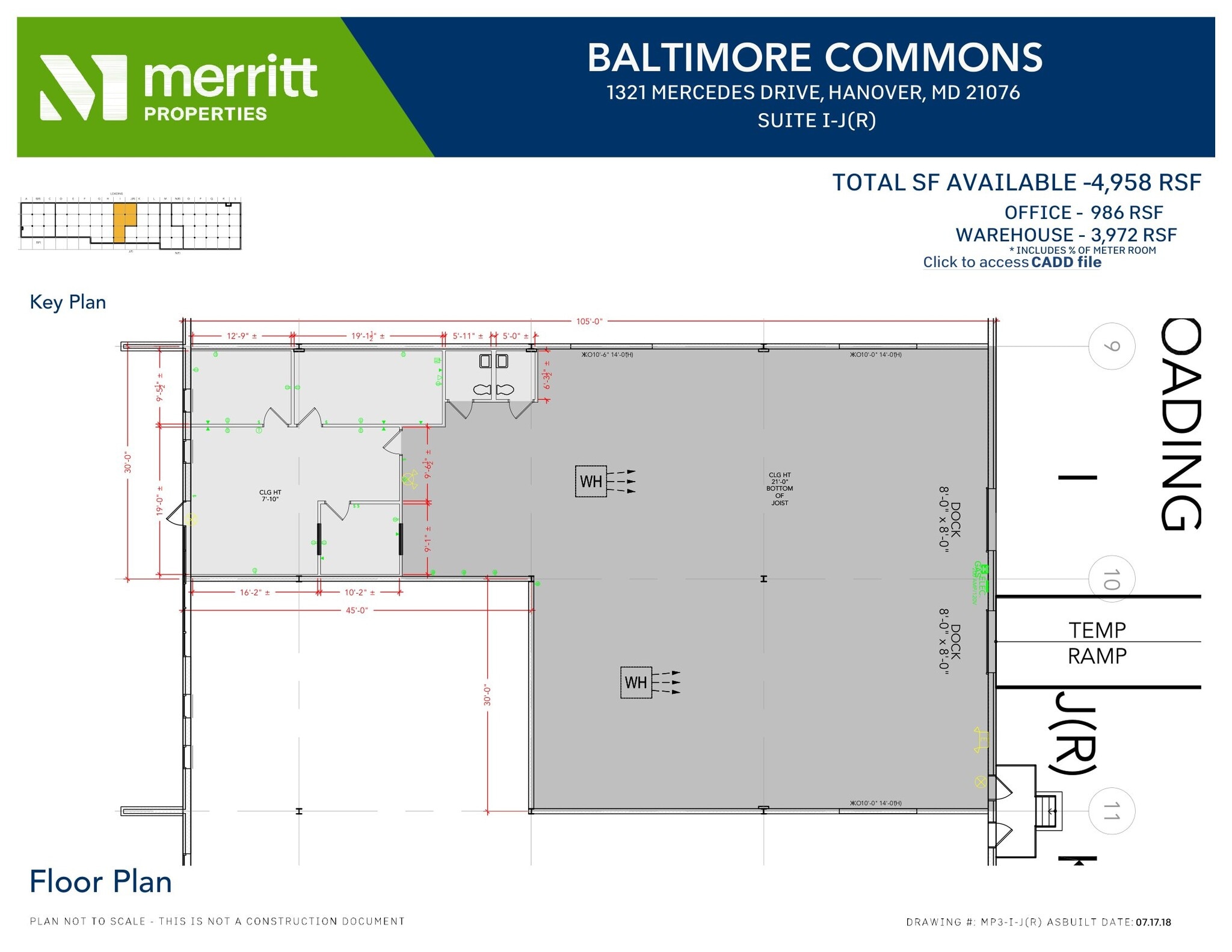 7455 New Ridge Rd, Hanover, MD à louer Plan d’étage- Image 1 de 1