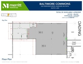 7455 New Ridge Rd, Hanover, MD à louer Plan d’étage- Image 1 de 1