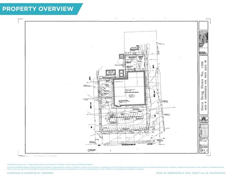 9220 W Greenfield Ave, Milwaukee, WI à louer - Plan de site - Image 2 de 2
