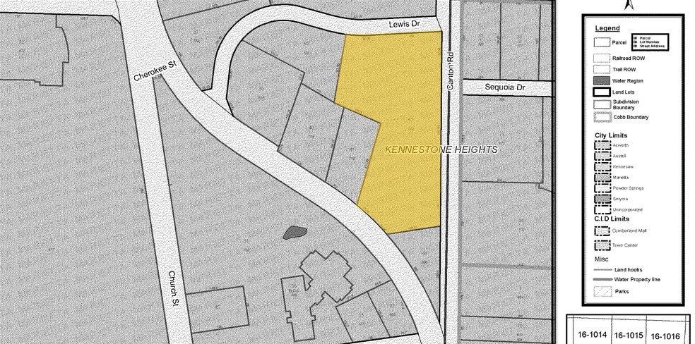 711 Canton Rd NE, Marietta, GA for lease - Plat Map - Image 3 of 3