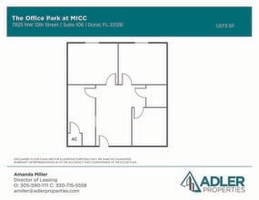 1200 NW 78th Ave, Doral, FL à louer Plan d’étage- Image 1 de 1