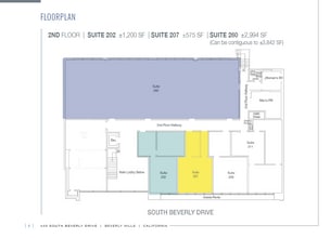 420 S Beverly Dr, Beverly Hills, CA à louer Plan d’étage- Image 1 de 4