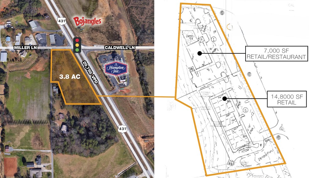 Highway 431, Hampton Cove, AL for sale - Site Plan - Image 1 of 3