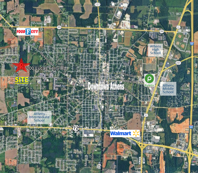 17200 Lucas Ferry Rd, Athens, AL à vendre - Aérien - Image 3 de 4