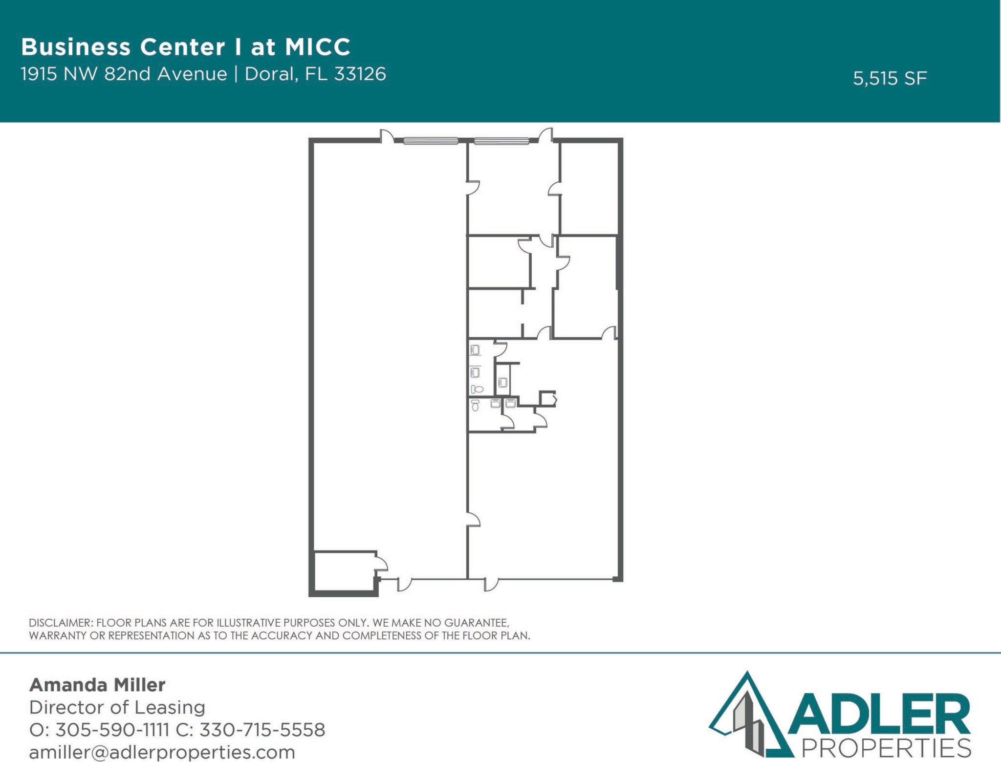1701-1923 NW 82nd Ave, Miami, FL à louer Plan d’étage- Image 1 de 1