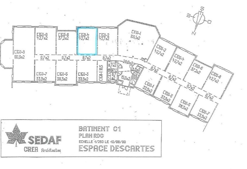 Rue Albert Einstein, Champs-sur-Marne for lease - Floor Plan - Image 2 of 8