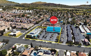 12510 Van Nuys Blvd, Pacoima, CA - Aerial  map view - Image1