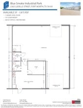 2402-2404 Blue Smoke Ct, Fort Worth, TX for lease Floor Plan- Image 1 of 1