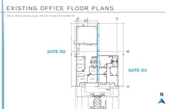 3816 S Willow Ave, Fresno, CA à louer Plan d’étage- Image 1 de 1
