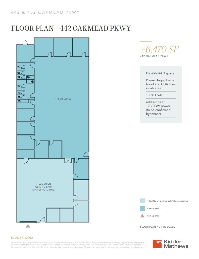 440-456 Oakmead Pky, Sunnyvale, CA for lease Floor Plan- Image 1 of 1