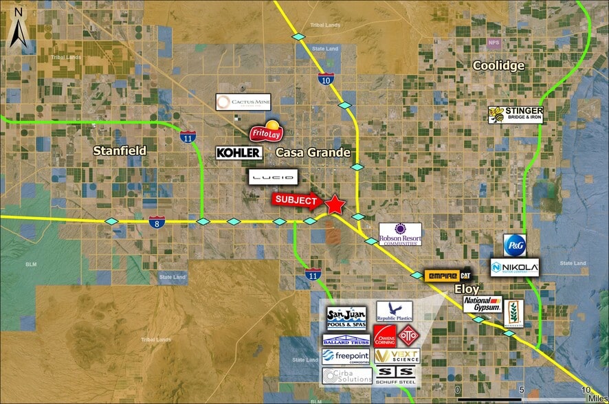 N of NWC I-8 and I-10, Casa Grande, AZ for sale - Building Photo - Image 3 of 4