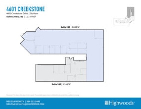 4601 Creekstone Dr, Durham, NC for lease Floor Plan- Image 1 of 2