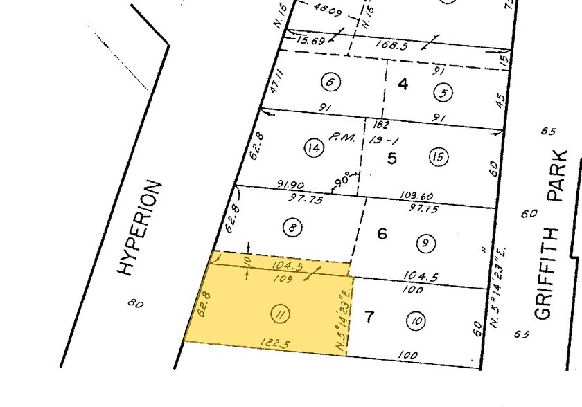 2530 Hyperion Ave, Los Angeles, CA for sale - Plat Map - Image 2 of 3