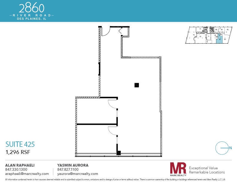 2860 S River Rd, Des Plaines, IL for lease Floor Plan- Image 1 of 4