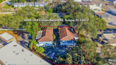 9208 N Connechusett Rd, Tampa, FL - Aérien  Vue de la carte - Image1