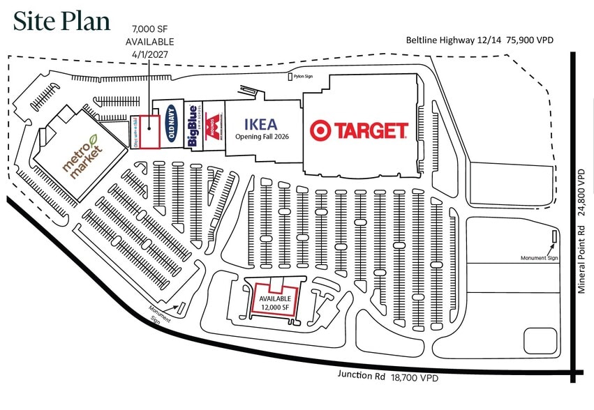 203-259 Junction Rd, Madison, WI for lease - Site Plan - Image 2 of 3