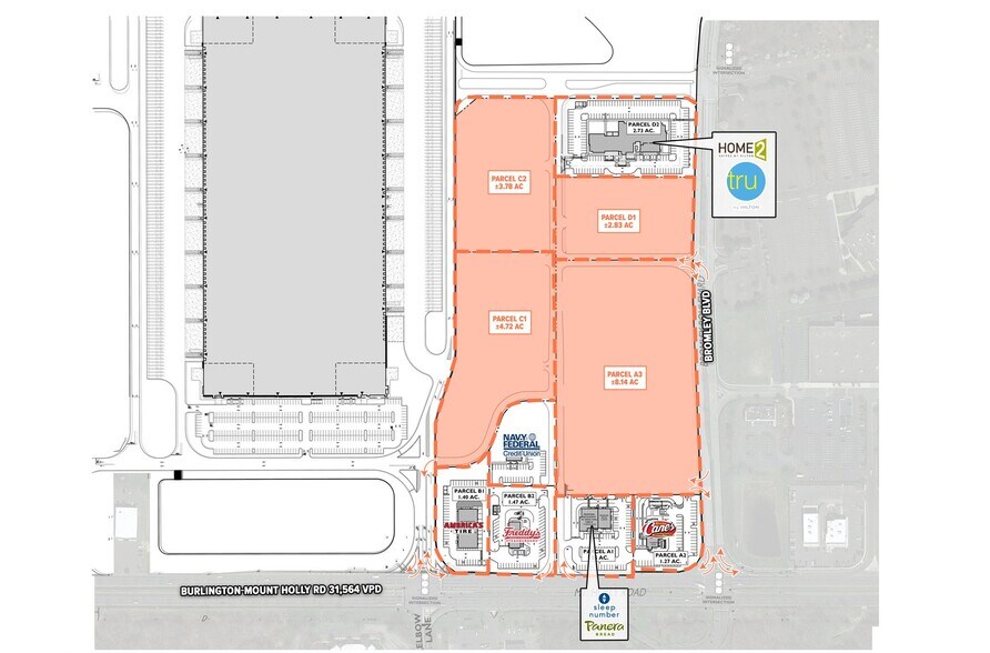 2501 Mount Holly Rd, Burlington, NJ à vendre - Plan de site - Image 2 de 6