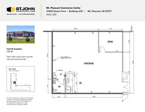 13203 Globe Dr, Mount Pleasant, WI à louer Plan d’étage- Image 1 de 1