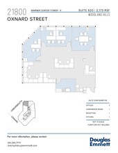 21800 Oxnard St, Woodland Hills, CA à louer Plan d’étage- Image 1 de 1