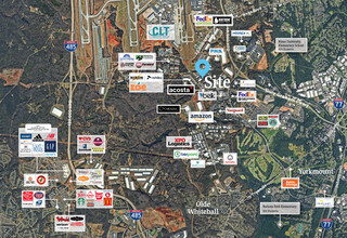 3330 Oak Lake Blvd, Charlotte, NC - Aérien  Vue de la carte