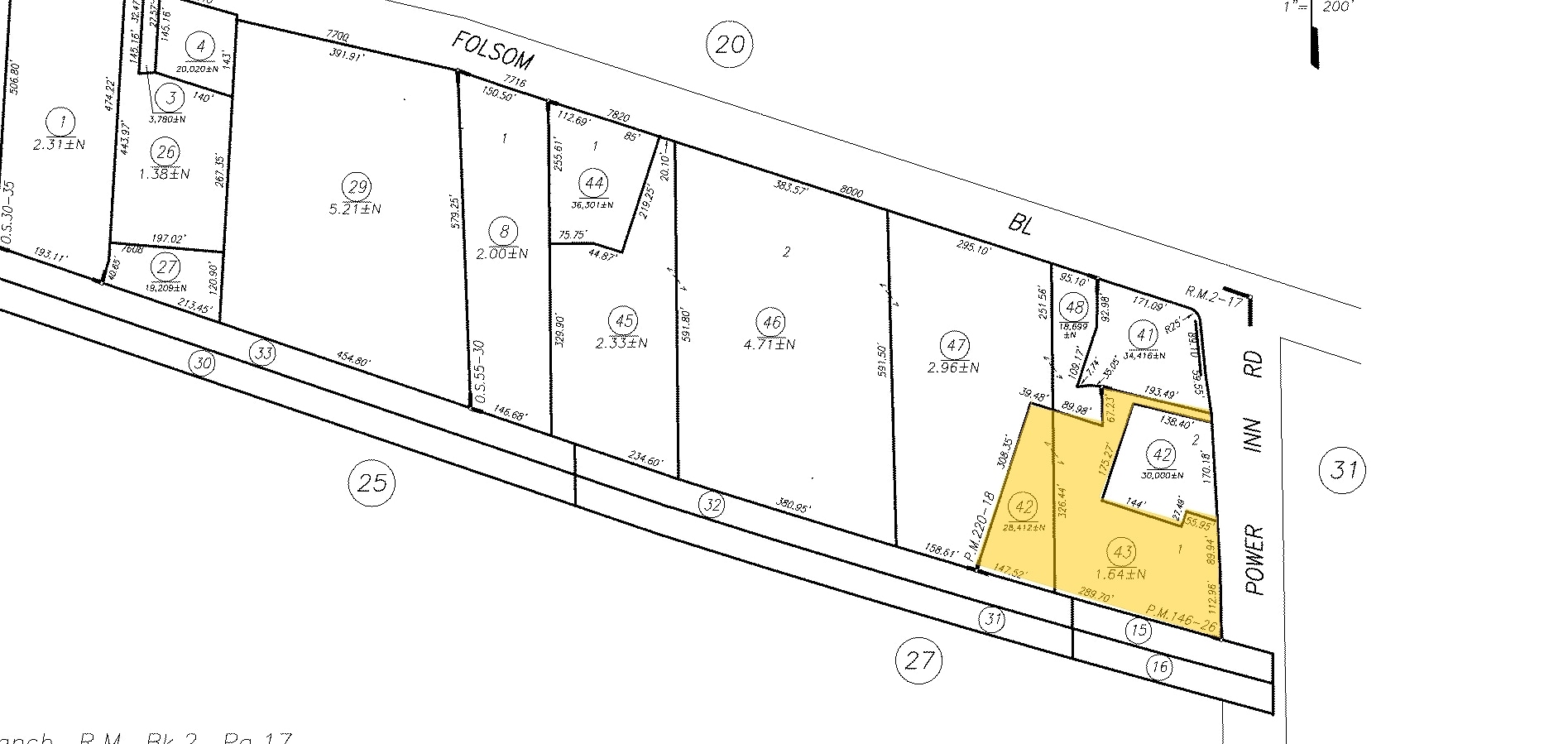 2800 Power Inn Rd, Sacramento, CA à vendre Plan cadastral- Image 1 de 1