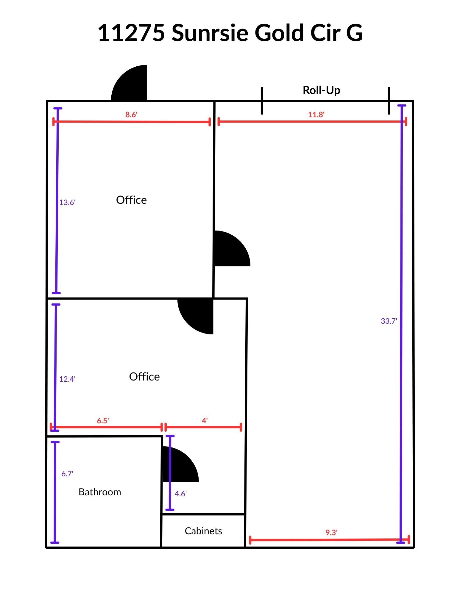 11275 Sunrise Gold Cir, Rancho Cordova, CA for lease Floor Plan- Image 1 of 5