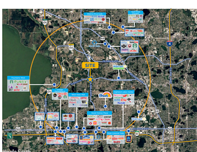 Clarcona Ocoee Rd, Orlando, FL - aerial  map view