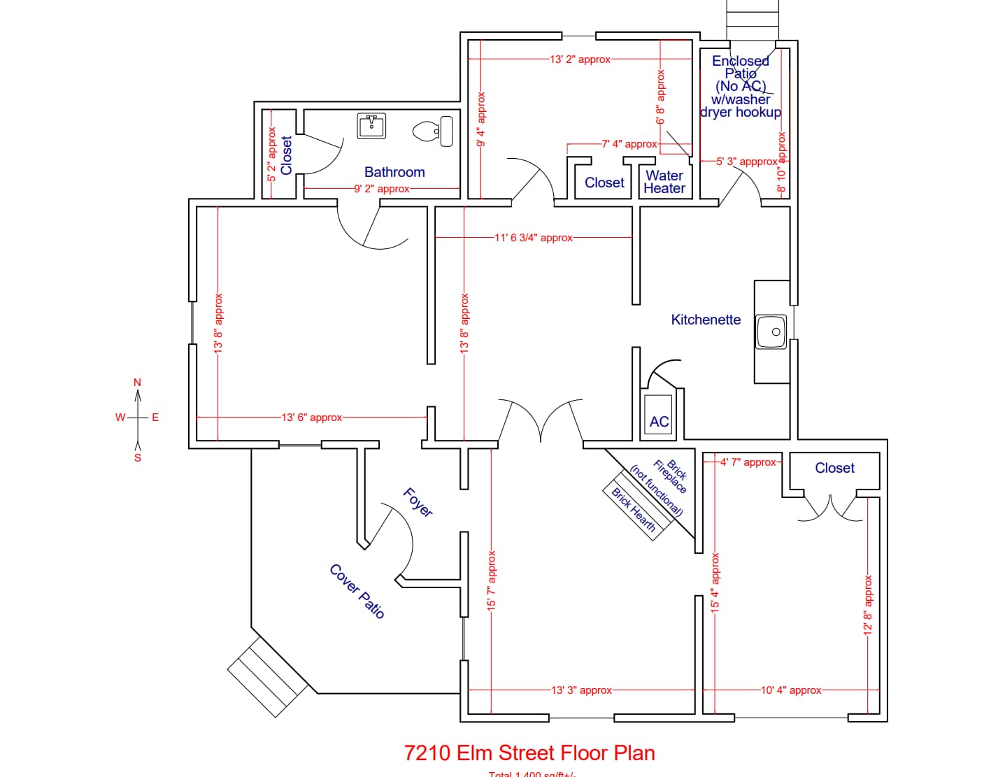 7210 Elm St, Frisco, TX à louer Plan d’étage- Image 1 de 1