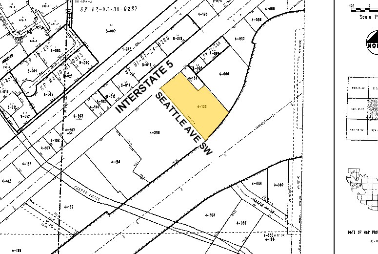 12117 Pacific Hwy SW, Lakewood, WA à louer - Plan cadastral - Image 3 de 3