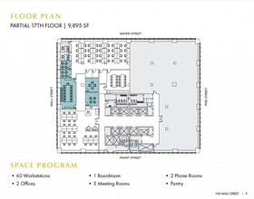100 Wall St, New York, NY à louer Plan d’étage- Image 1 de 1