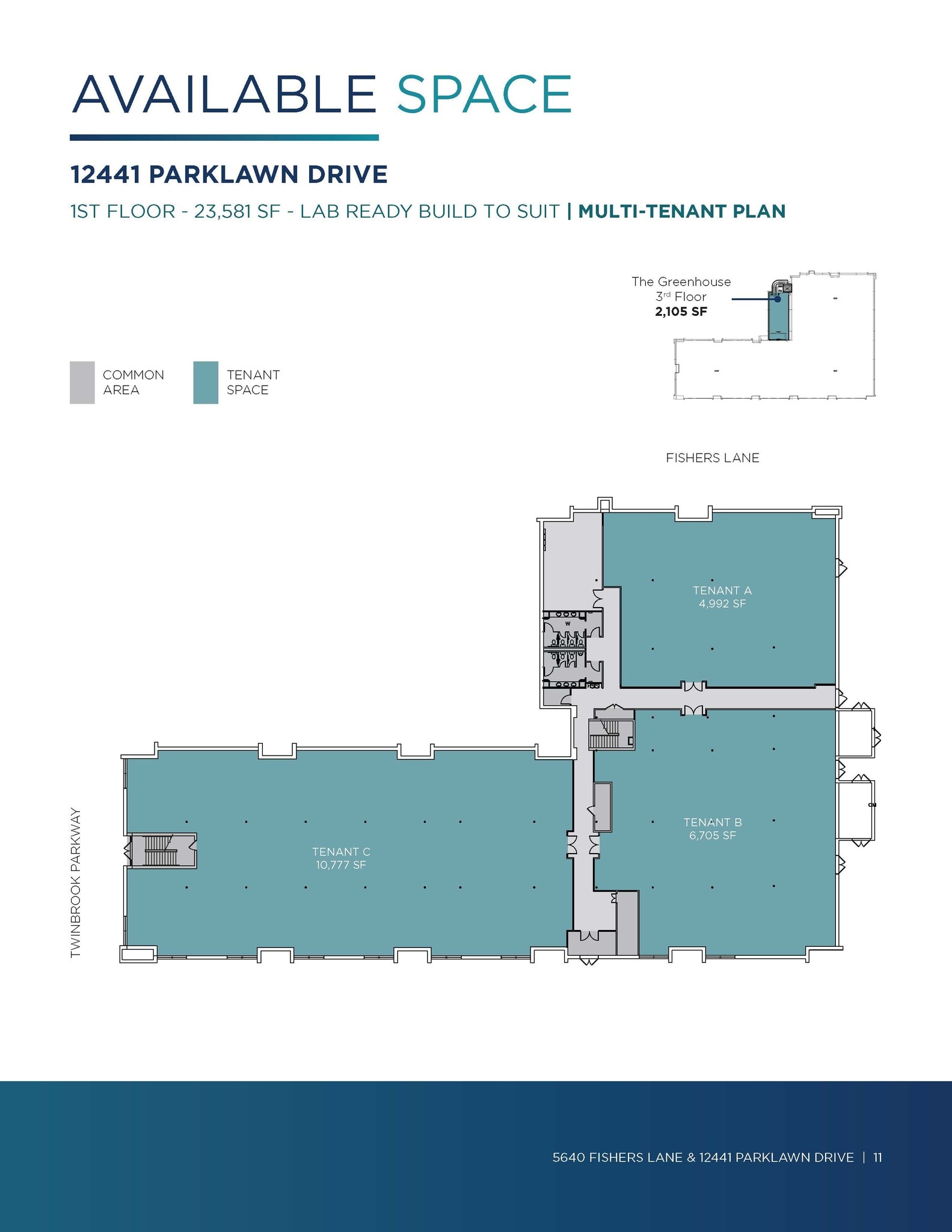 12441 Parklawn Dr, Rockville, MD for lease Floor Plan- Image 1 of 2