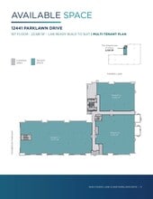 12441 Parklawn Dr, Rockville, MD for lease Floor Plan- Image 1 of 2