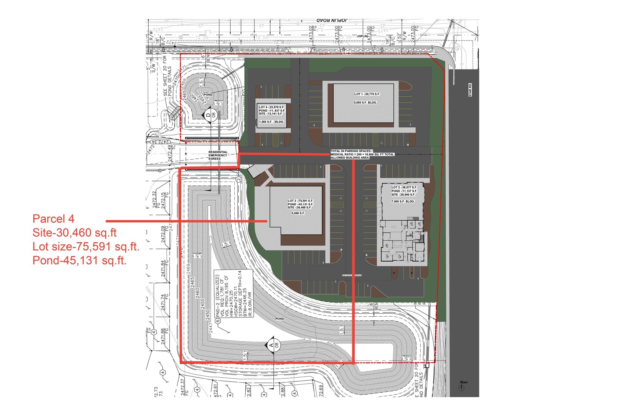 Parcel 4 Gallup St, Meridian, ID à vendre Plan de site- Image 1 de 4