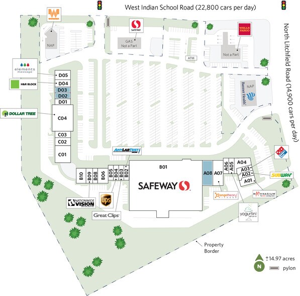 14175 W Indian School Rd, Goodyear, AZ à louer - Plan de site - Image 3 de 14