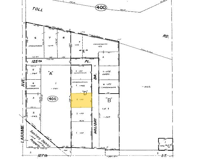 12600 Holiday Dr, Alsip, IL à vendre - Plan cadastral - Image 2 de 4