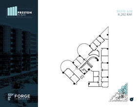 17950 Preston Rd, Dallas, TX for lease Floor Plan- Image 1 of 5