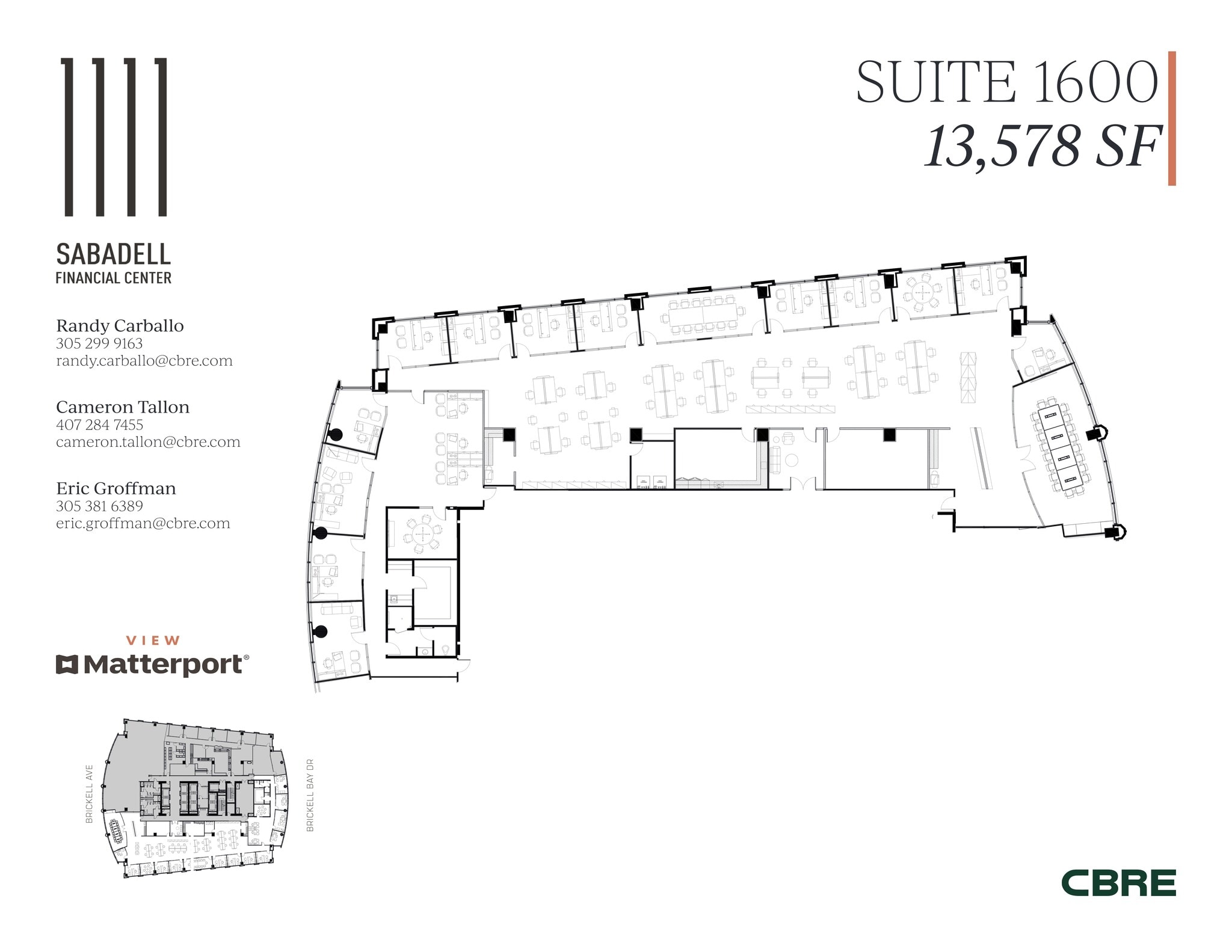 1111 Brickell Ave, Miami, FL à louer Plan de site- Image 1 de 13
