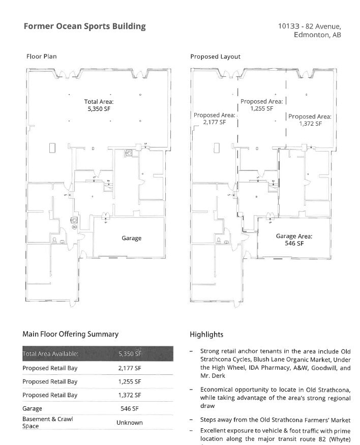 10133 82nd Ave NW, Edmonton, AB for lease Interior Photo- Image 1 of 3