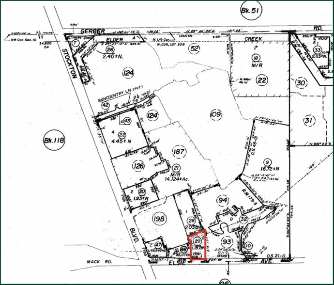 Elsie Ave @ Power Inn Rd., Sacramento, CA for sale - Plat Map - Image 3 of 3