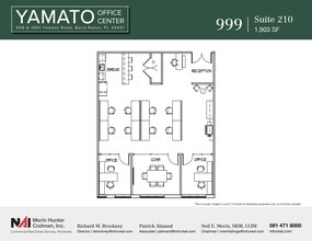 999-1001 W Yamato Rd, Boca Raton, FL à louer Plan d’étage- Image 1 de 8