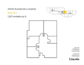 24422 Avenida De La Carlota, Laguna Hills, CA for lease Floor Plan- Image 1 of 8