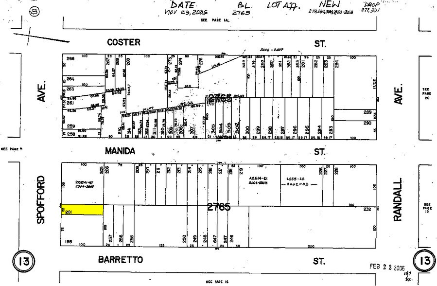 1246 Spofford Ave, Bronx, NY à vendre - Plan cadastral - Image 1 de 2