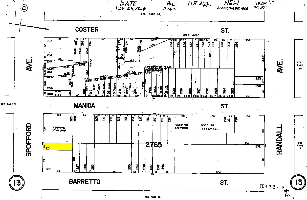 1246 Spofford Ave, Bronx, NY à vendre Plan cadastral- Image 1 de 3