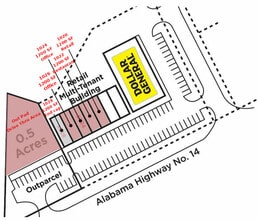 1016 Hwy 14 W, Prattville, AL for lease Site Plan- Image 1 of 1