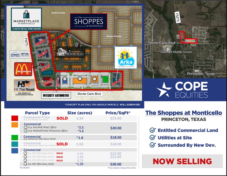 NEQ FM 75 & Monte Carlo blvd, Princeton, TX for lease - Building Photo - Image 1 of 10