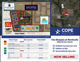Plus de détails pour NEQ FM 75 & Monte Carlo blvd, Princeton, TX - Commerce de détail à louer
