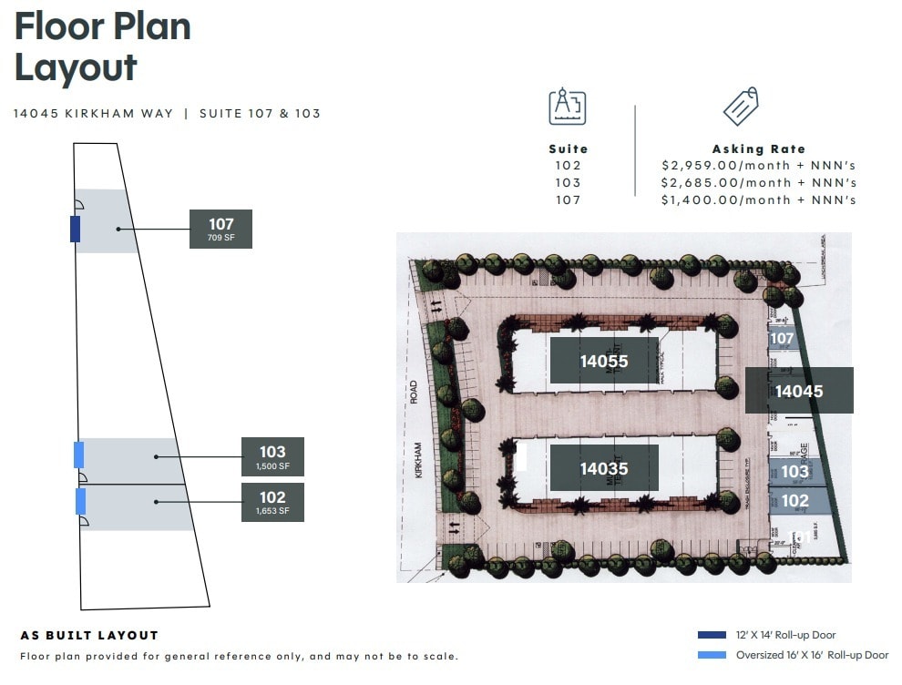 14035 Kirkham Way, Poway, CA for lease Floor Plan- Image 1 of 1