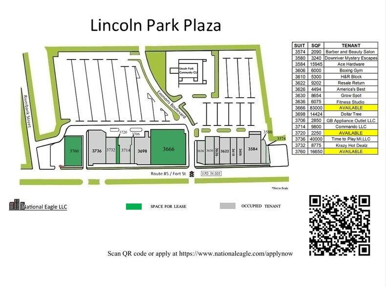 3574-3760 Fort St, Lincoln Park, MI à louer - Photo du bâtiment - Image 2 de 27