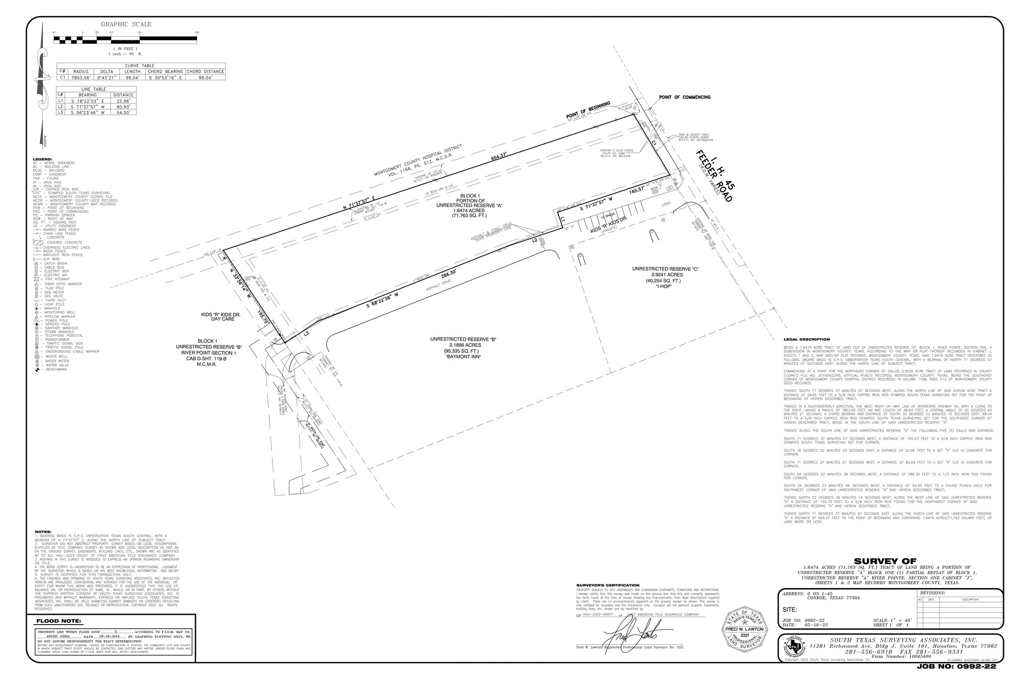 1504 Interstate 45, Conroe, TX à vendre Plan de site- Image 1 de 1